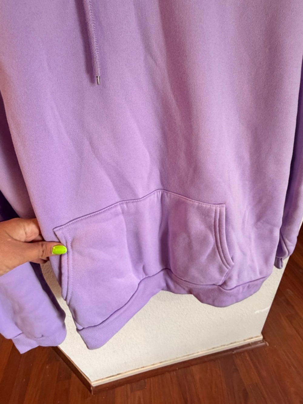 SHEIN Lavender Fleece-Lined Hoodie - Lilac Purple - Picture 3 of 10